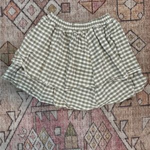 Rylee and Cru Girls Gingham Skirt